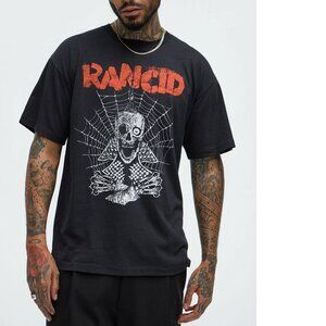 Rancid Spiderweb Logo punk rock Official T-shirt 2XL XXL NWT